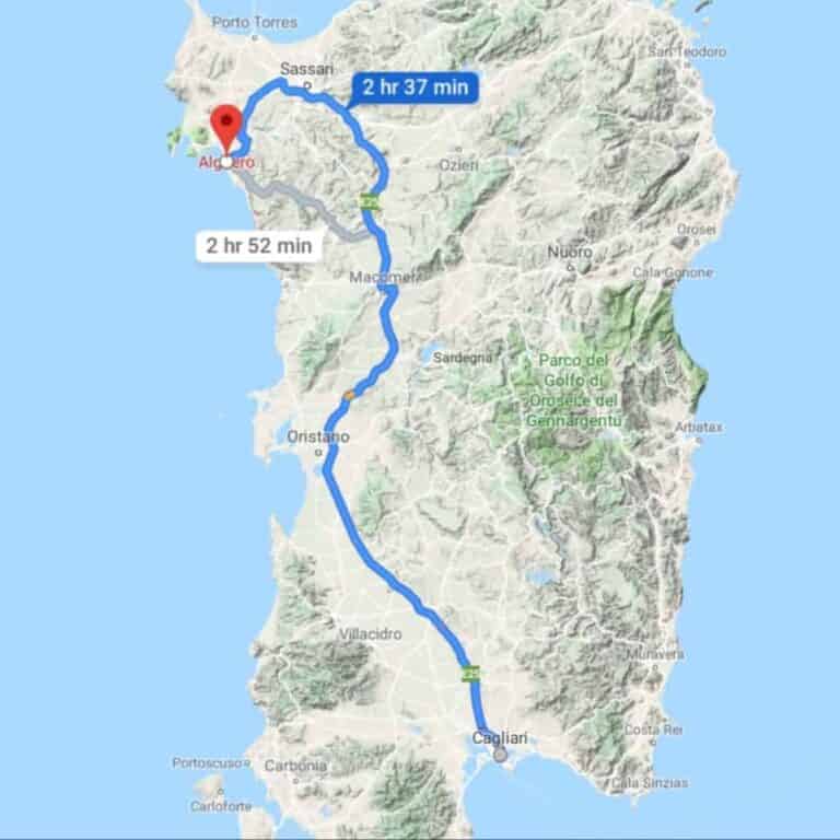 How Long Does It Take To Drive Across Sardinia?